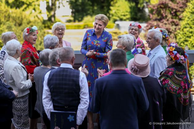 Wizyta członków Klubu Senior + z Ciechocinka w Pałacu Prezydenckim